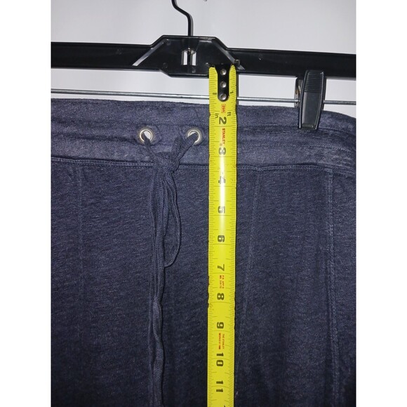 Pete & Greta Johnny Was Women’s Linen Pants Small Drawstring Elastic Waist Navy - Picture 10 of 13